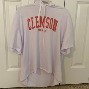 clemson sweatshirt with shirt sleeve rly soft and great condition